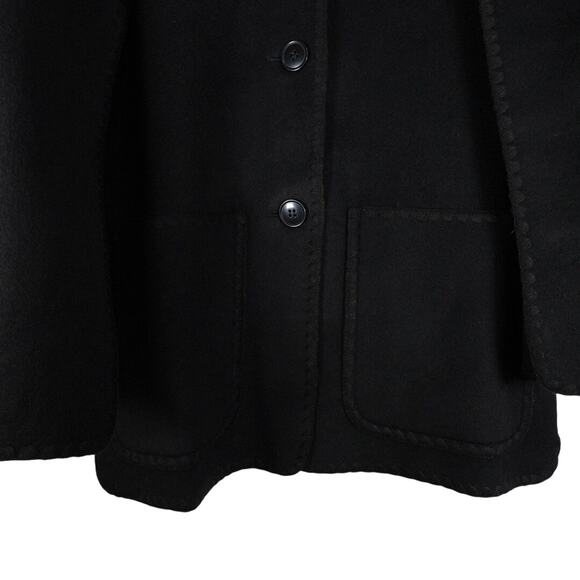 New Quince Women’s Double-Faced Merino Wool Scarf Coat $200 Small 3760 - Picture 7 of 13